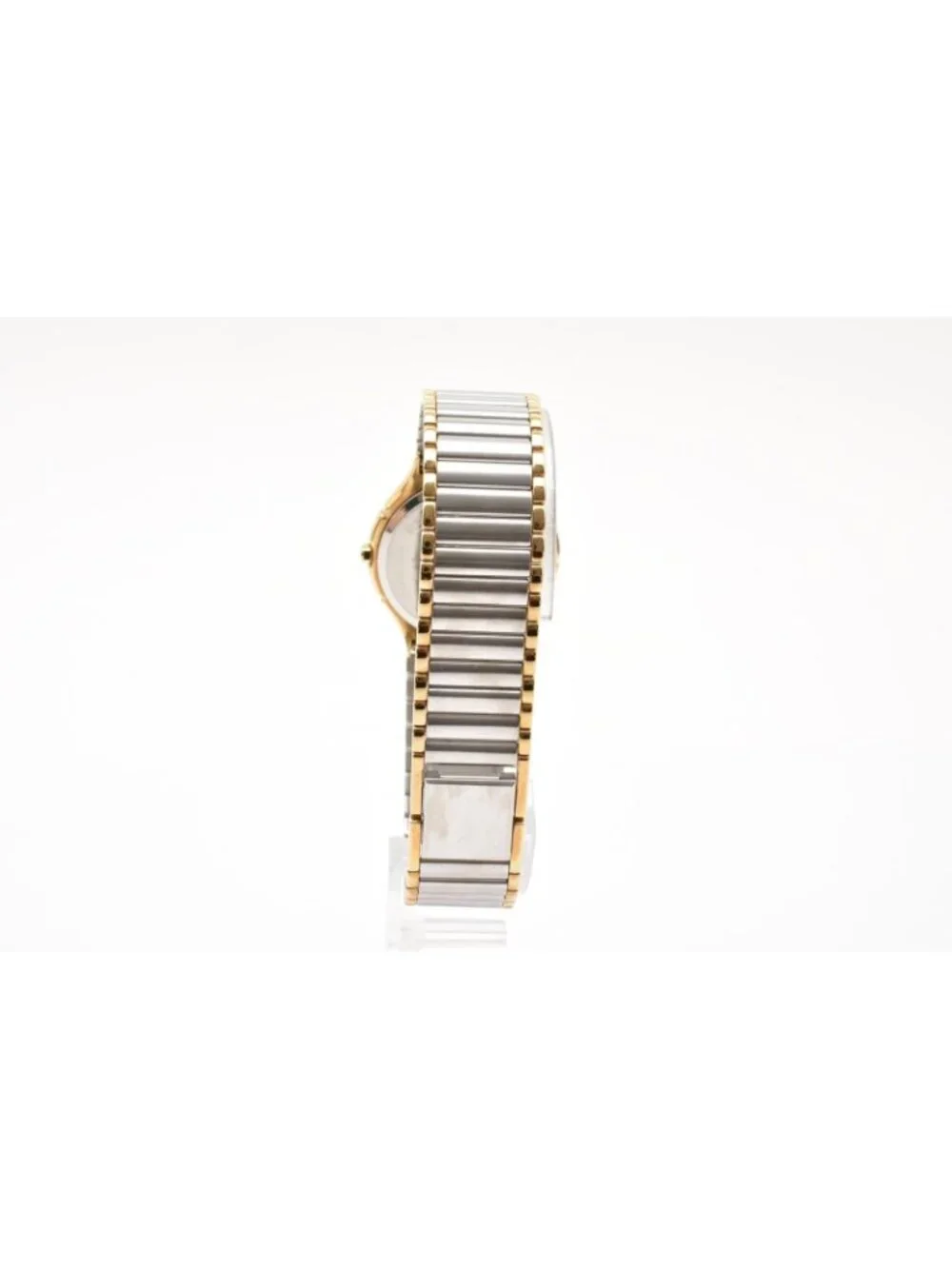 Saint Laurent YSL Logo Vintage Cassandra Quartz Watch Blue Dial Geometric